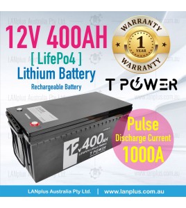 12V 400Ah Lifepo4 Lithium Battery F Camper Solar 4WD Caravan