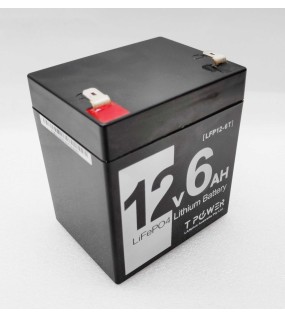 12V 6Ah LiFePO4 Lithium Rechargeable Battery Ultra Light