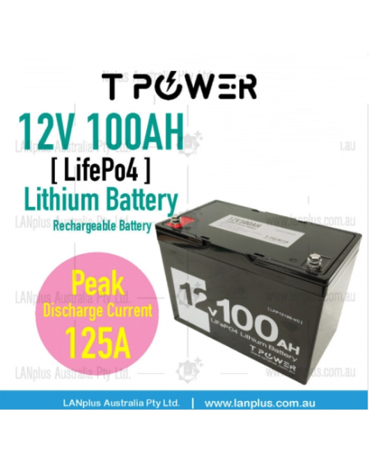 12V 100Ah LiFePO4 Lithium Battery for Solar 4WD Caravan deep cycle