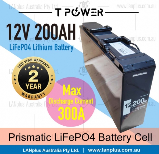 12V 200Ah Lithium Slimline Battery LiFePO4 Iron Phosphate Deep Cycle Camping 4WD