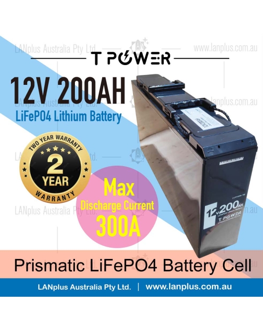 12V 200Ah Lithium Slimline Battery LiFePO4 Iron Phosphate Deep Cycle Camping 4WD