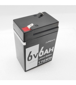 6V 6Ah LiFePO4 Lithium Rechargeable Battery replacing 