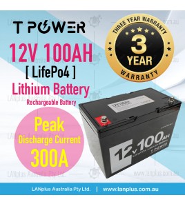 12v 100Ah Lithium Battery LiFePO4 Iron Phosphate Deep Cycle RV Camping 4WD AU
