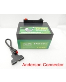 TPower 12V 25Ah LiFePO4 Golf Buggy Battery – 3-Pin or Anderson Connector – Battery Only
