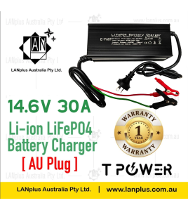 12V 30A Lithium Battery Charger For LiFePO4 Battery AC240V to DC14.6V AU