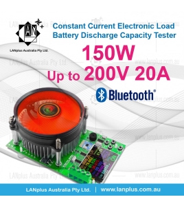 150W Constant Current Electronic Load 200V 20A Battery Discharge Capacity Tester DL24 Bluetooth