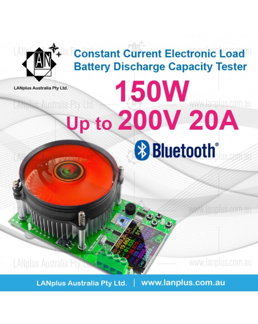 150W Constant Current Electronic Load 200V 20A Battery Discharge Capacity Tester DL24 Bluetooth