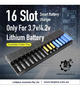 16 slot Battery charger fast charging f 26650 217 0 16340 14500 4 slot charger
