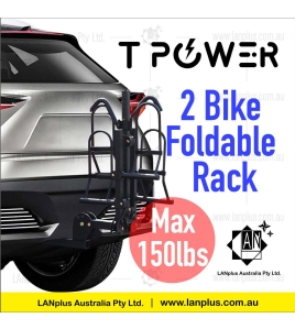 2 Bike Bicycle Carrier Rack Foldable Vehicle Car SUV Tilt Holder Rear Max 150lbs