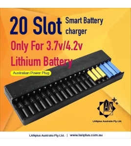 20 slot Battery charger fast charging f 16340 14500 4.2V 3.7V Lithium battery c
