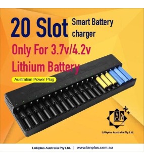 20 slot Battery charger fast charging f 16340 14500 4.2V 3.7V Lithium battery c