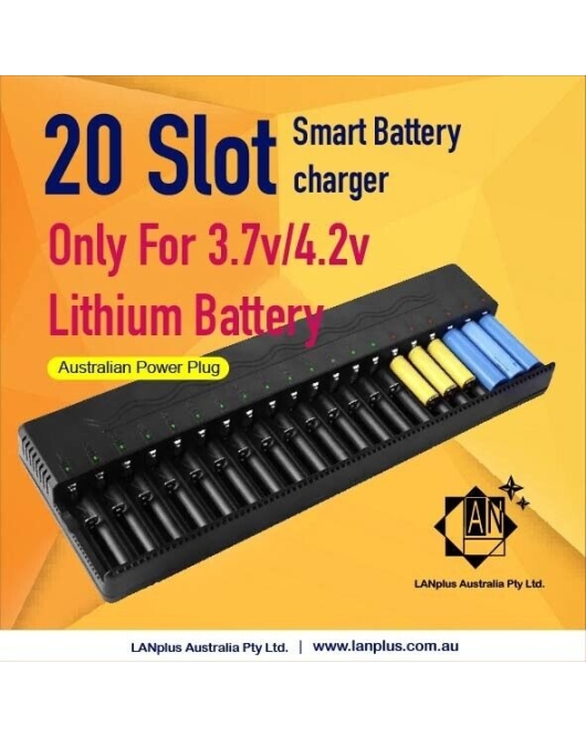 20 slot Battery charger fast charging f 16340 14500 4.2V 3.7V Lithium battery c