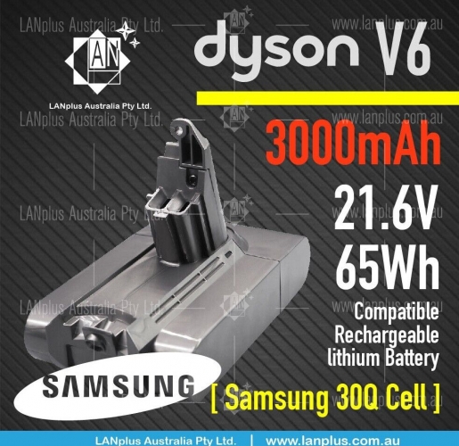 21.6V 3000mAh Battery F Dyson V6 f SV03 SV 04 SV 05 DC58 DC59 DC61 DC62 Video