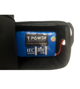TPOWER 29.6V 13Ah Li Ion Battery 40A Max Discharge 2.5kg Lightweight IEC