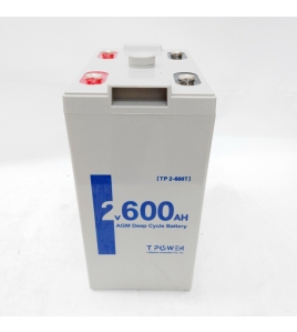 NEW 2V 600AH Sealed AGM Deep Cycle Maintenance Free Solar Battery UPS Storage