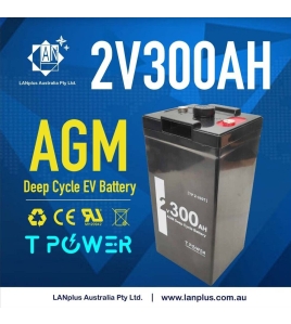 Brand New 2V 300AH AGM Sealed Deep Cycle Solar Battery Long Service Life 12-Year