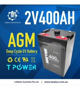 Brand New 2V 400AH AGM Sealed Deep Cycle Solar Battery Long Service Life 12-Year