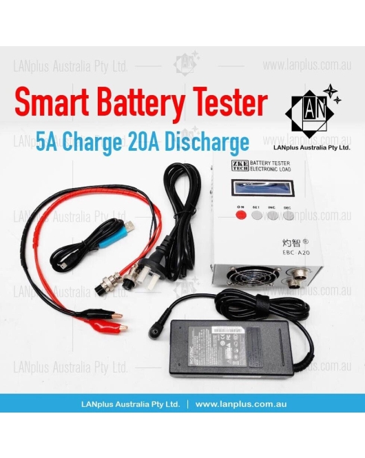 EBC-A20 30V 20A 85W F Lithium Lead-acid Battery Capacity Tester charge Discharge