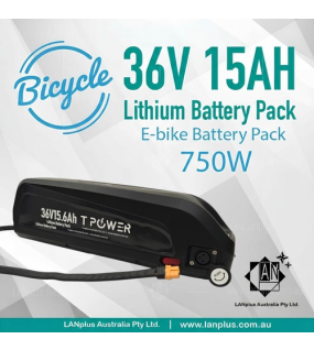 TPOWER 36V 15Ah Hailong Lithium E-Bike Battery Pack 750W Charger not include
