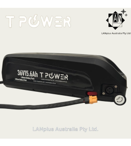 TPOWER 36V 15Ah Hailong Lithium E-Bike Battery Pack 750W Charger not include
