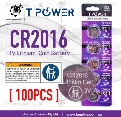 100x 3V CR2016 battery Lithium Coin Cell Button battery DL2016 ECR2016 GPCR2016