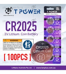 100x 3V CR2025 battery Lithium Coin Cell Button battery DL2025 ECR2025 GPCR2025