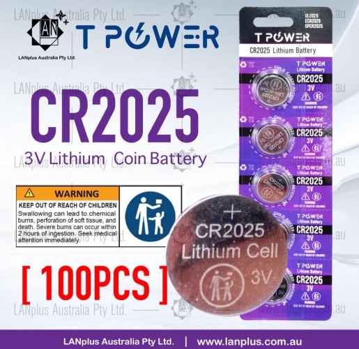 100x 3V CR2025 battery Lithium Coin Cell Button battery DL2025 ECR2025 GPCR2025