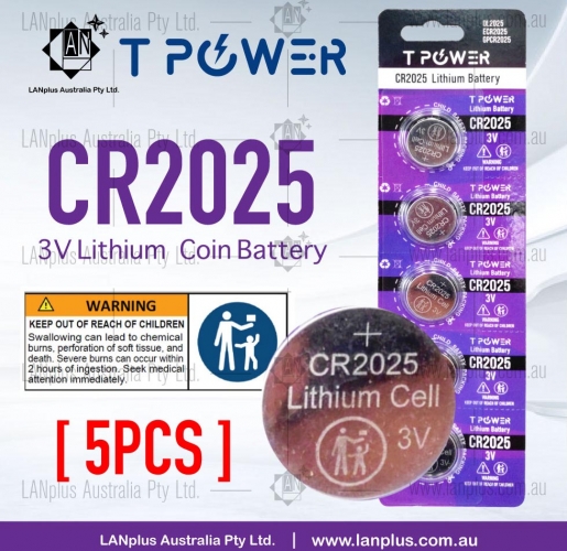 5x 3V CR2025 battery Lithium Coin Cell Button battery DL2025 ECR2025 GPCR2025