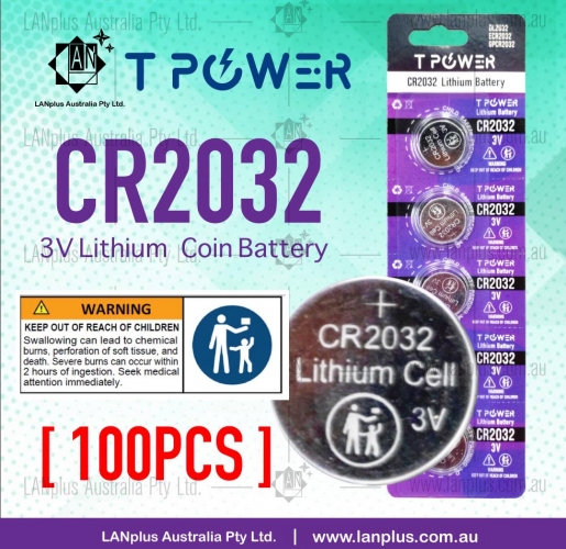 100PCS 3V CR2032 battery Lithium Coin Cell Button battery DL2032 ECR2032 GPCR2032