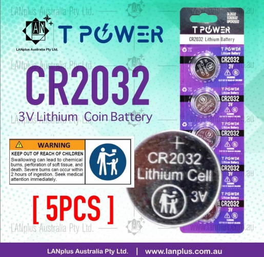 5x 3V CR2032 battery Lithium Coin Cell Button battery DL2032 ECR2032 GPCR2032