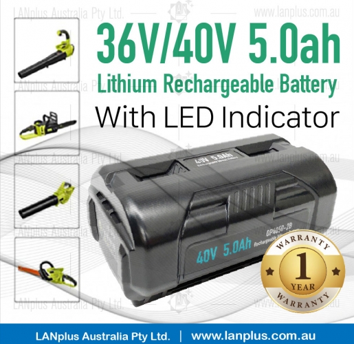 36V 40V 5.0Ah Lithium Battery 4 Ryobi BPL3626 BPL3626D BPL3640 BPL3640D > 4.0ah