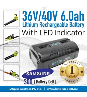36V 40V 6.0Ah Lithium Battery 4 Ryobi BPL3626 BPL3626D BPL3640 BPL3640D 6AH