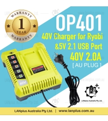 OP401 Battery Charger 4 Ryobi 36V 40V Li-ion OP4015 OP4026 OP401 OP4050A AU Plug
