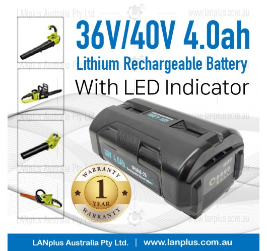 36V 40V 4.0Ah Lithium Battery F Ryobi BPL3626 BPL3626D BPL3640 BPL3640D BPL3626