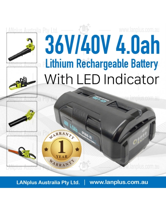 36V 40V 4.0Ah Lithium Battery F Ryobi BPL3626 BPL3626D BPL3640 BPL3640D BPL3626