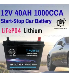 Stop-Start Lithium Car Battery 12v 40Ah 1000CCA for Toyota Volkswagen Audi Volvo