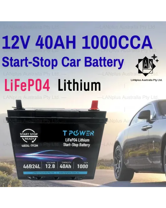 Stop-Start Lithium Car Battery 12v 40Ah 1000CCA for Toyota Volkswagen Audi Volvo