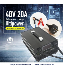 Ultipower 48V 20A Lead Acid Battery Charger for 120AH-200AH Portable Caravan Boat Golf Cart AU