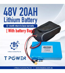 Tpower 48V 20AH 960wh Lithium Battery f eBike Electric Scooter Mobility Bicycle