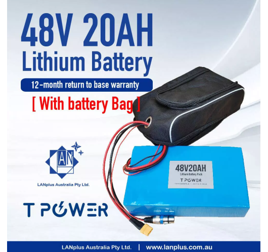 Tpower 48V 20AH 960wh Lithium Battery f eBike Electric Scooter Mobility Bicycle