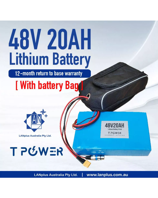 Tpower 48V 20AH 960wh Lithium Battery f eBike Electric Scooter Mobility Bicycle