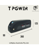 48V 20Ah Tpower LG Lithium Battery Cell W/BMS Hailong 4 Motor 1500W E-bike