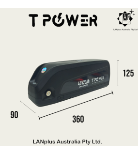 48V 20Ah Tpower LG Lithium Battery Cell W/BMS Hailong 4 Motor 1500W E-bike