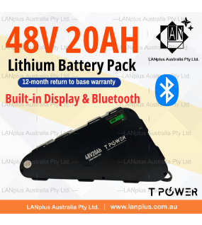 Tpower Bluetooth Smart 48V 20AH Hard Case Lithium Battery f eBike 1800W 2000W AU