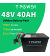 LiFePO4 48V 40Ah Lithium Battery Pack Solar Storage home