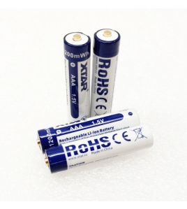 4x XTAR 1.5V AAA rechargeable Li-ionBattery 1200mWh Mel stock