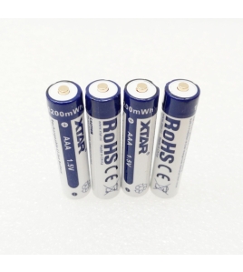 4x XTAR 1.5V AAA rechargeable Li-ionBattery 1200mWh Mel stock