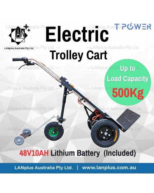 500kg Electric Powered Transport Trolley Foldable Hand Truck for Heavy Loads AU