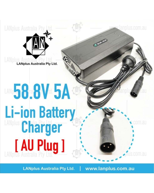 52V battery Charger 58.8V 5A Lithium battery Charger for 52V Lithium battery AU