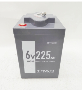 6V 225AH AGM DEEP CYCLE BATTERY for Golf Cart Forklift Solar Scissor Lift Marine